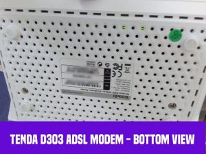 Tenda D303 ADSL WiFi Modem - Bottom View
